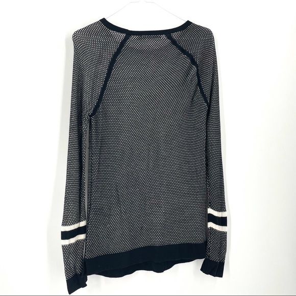 Rag & Bone Revolve Martina Striped Pullover in Black - Picture 7 of 9